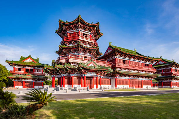 istock Marble floor road, stone road, ancient Chinese architecture 1446470837