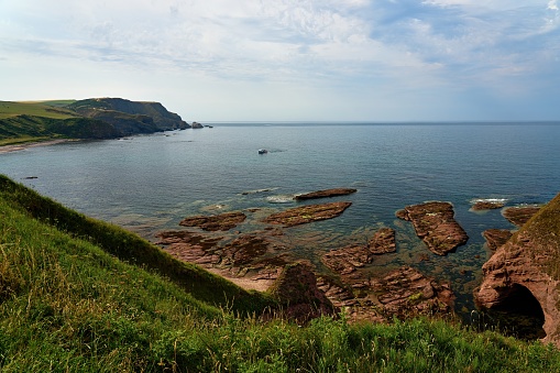 Sea cliffs at eastern Madeira, Portugal, Atlantic Ocean