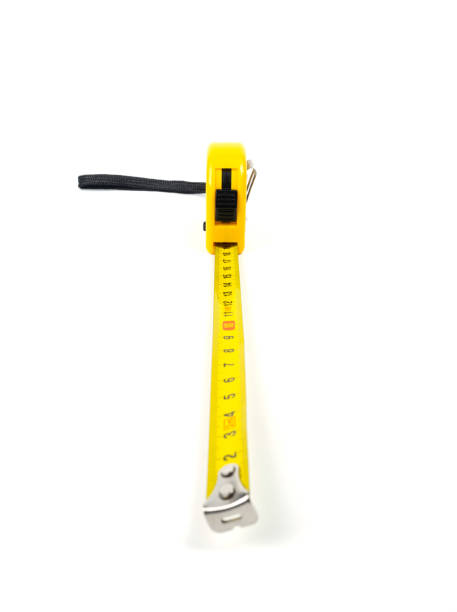 istock Steel Measuring Tape on White background 1446472212