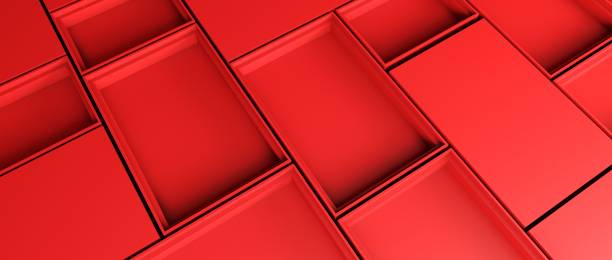 istock 3D rendering background illustration. abstract geometric red conceptual space for the presentation of minimal products 1446475056