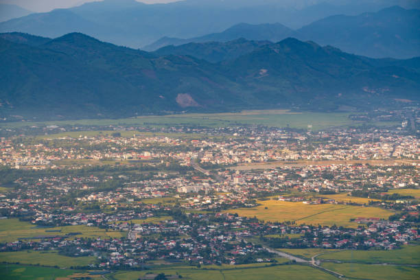 istock High angle view of Dien Dien town 1446476289