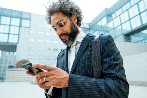 istock Young entrepreneur business man outside his office 1446476845