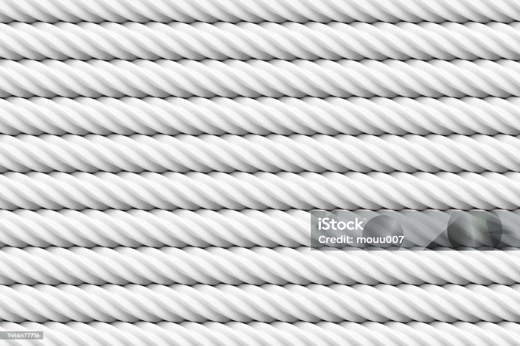 Horizontal Rope Pattern White Rope Stacking In Horizontal Pattern Background Abstract Texture ...