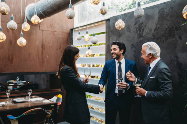 istock Business meeting in a restaurant 1446478802