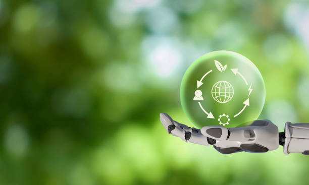 istock Technology and innovation for  circular economy concept. LCA Life cycle assessment. Mitigating carbon emissons. Net zero target. Sustainable business development. Limit climate change, global warming. 1446481348