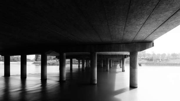 istock Black and white modern urban architecture 1446487610
