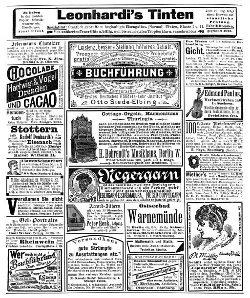 istock Ads in a German magazine of 1898 1446488964