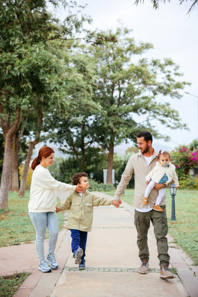 istock Walking along to a day of fun 1446502104