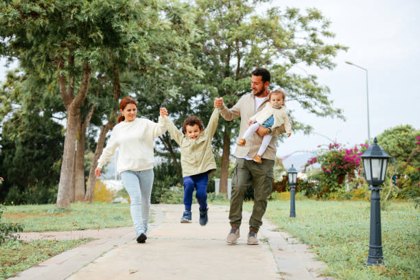 istock Walking along to a day of fun 1446502721