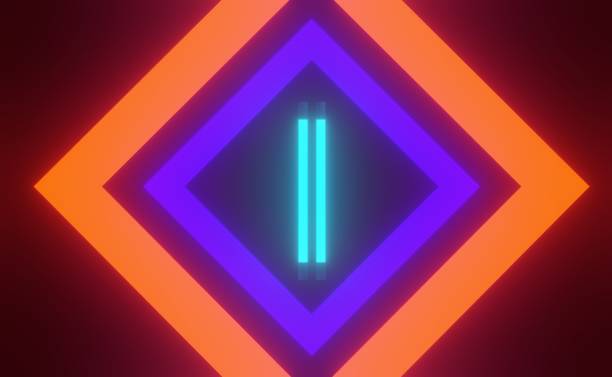 istock 3d render of RGB neon light on darkness background. Abstract Laser lines show at night. Ultraviolet spectrum beam scene 1446511706