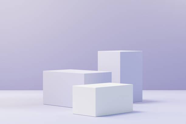 istock Podium backgrounds stage platform for product presentation and mock up. Minimal scene backdrop with clean design. Vacant pedestal for mock up. Empty stage with pastel color for cosmetic. 3D render. 1446512210