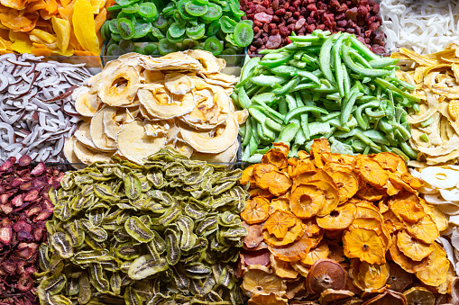 Dried fruits at the Grand Bazaar in Istanbul, Turkey