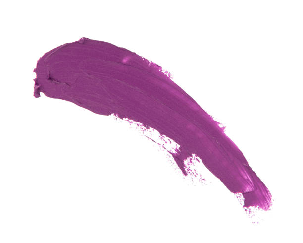 istock Shiny lipstick track glamour beauty element isolated on the white background 1446521309