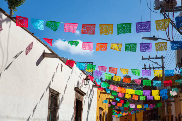 istock Colourful traditional Christmas decorations 1446528476