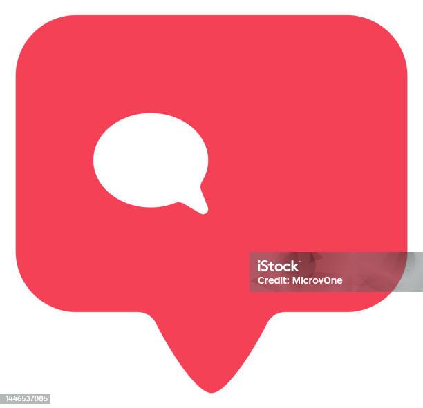 Comment Counter Template Pink Web Interface Element Stock Illustration ...