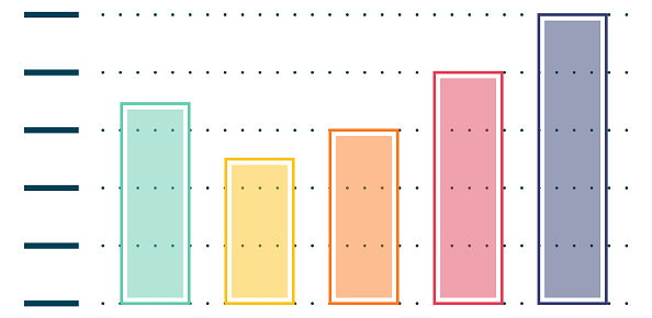 Color Column Chart Data Infographic Statistic Element Stock ...