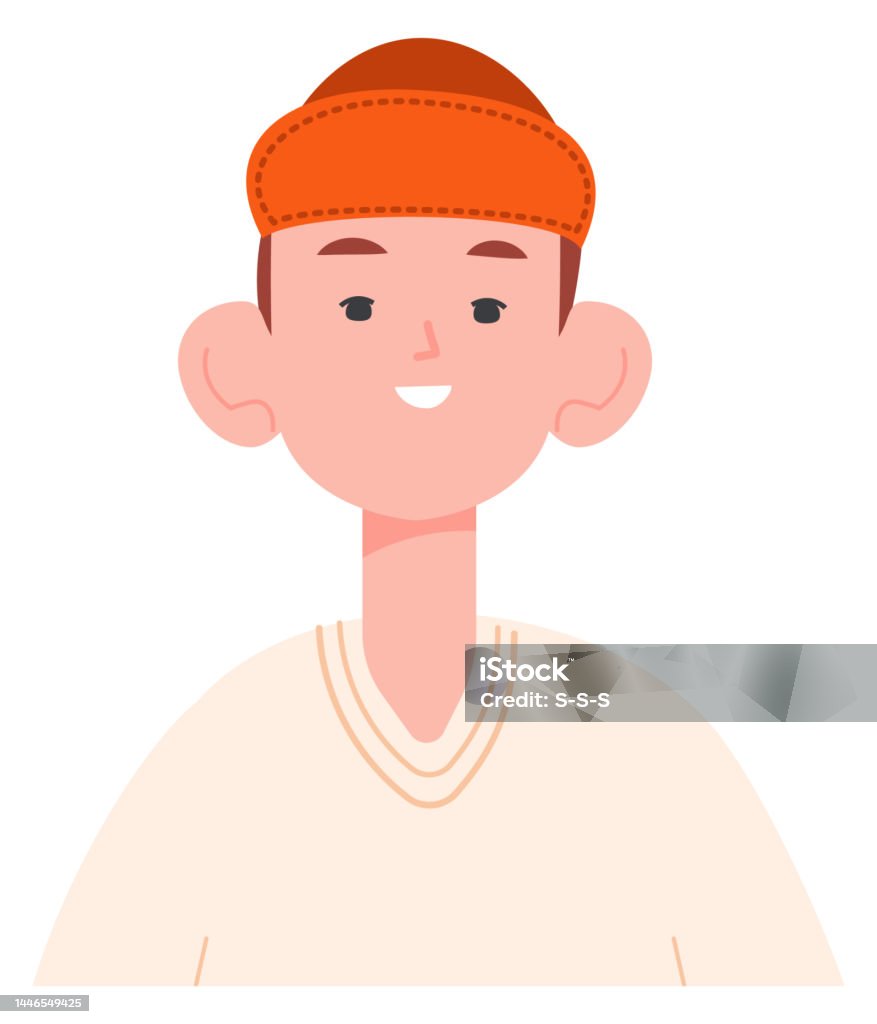 Happy Kid Avatar Funny Boy Profile Picture - Arte vetorial de