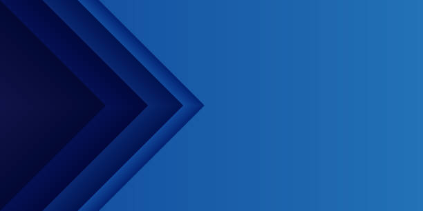 dunkler papierschnitthintergrund blaues rechtwinkliges dreieck - triangle pattern abstract design element stock-grafiken, -clipart, -cartoons und -symbole