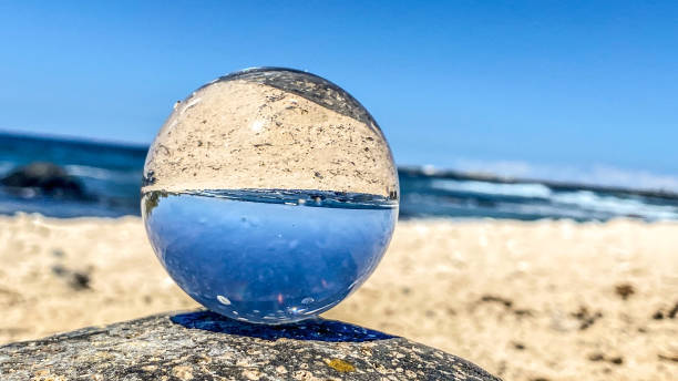 istock Crystal Ball Reflecting The Big Island - Hawaii 1446557663