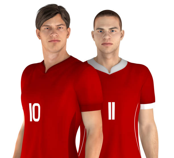istock 3D illustrations of soccer players from different teams 1446567574