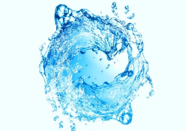 istock 3d illustration combining blue water splash and blue sphere in the concept of science 1446571139