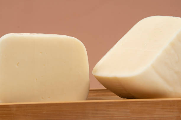istock Minas half-cured cheese on a bamboo tray, 1446579174