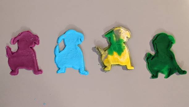 play-doh puppies - playdoh imagens e fotografias de stock