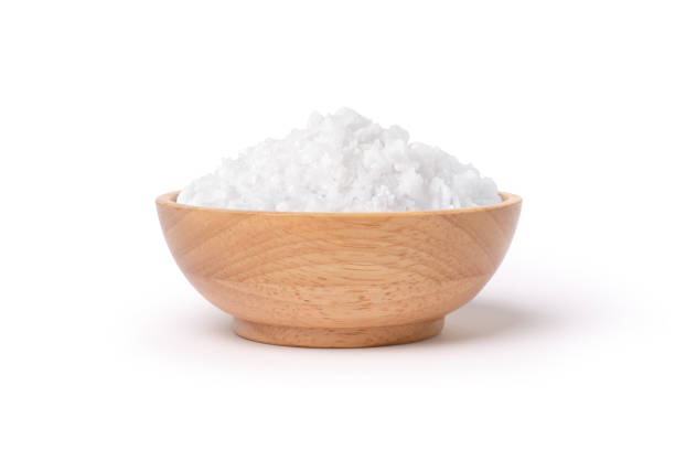 istock Natural sea salt on white 1446598123