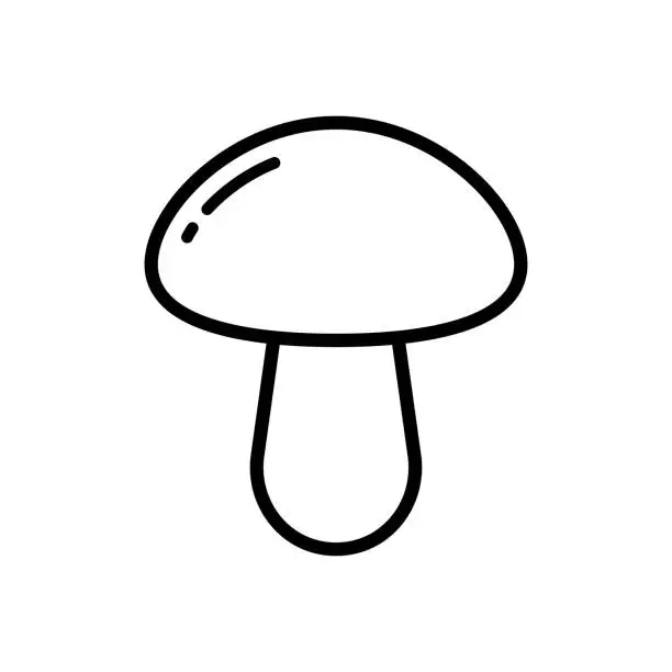 Vector illustration of mushroom icon vector design template in white background