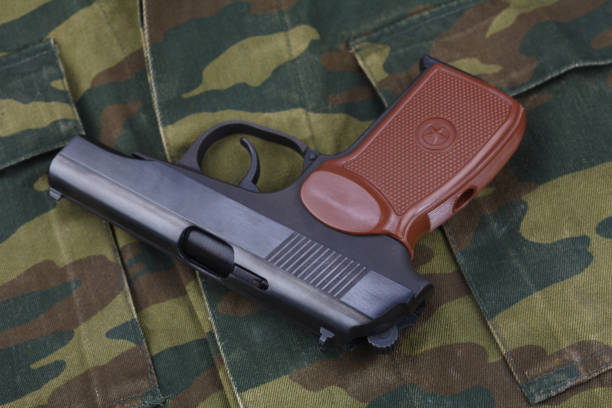 istock The Makarov-Walther pistol or PM (Pistolet Makarova, lit. Makarov's Pistol) is a Soviet semi-automatic pistol stolen from german Walther PP pistol. 1446603929