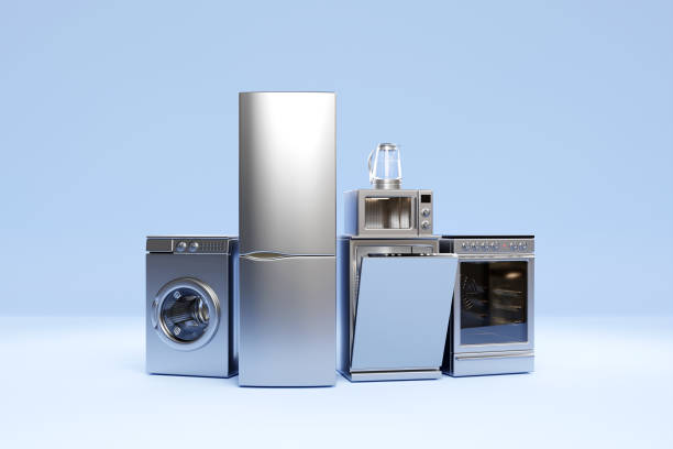ilustración 3d - small appliance fotografías e imágenes de stock