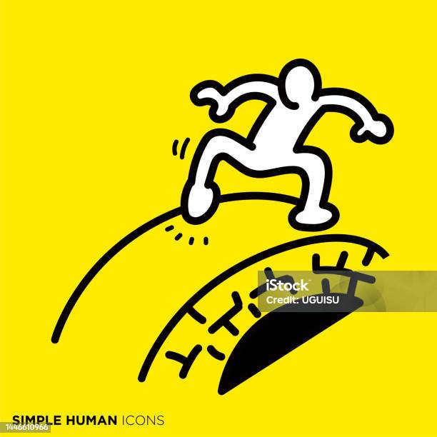A Simple Human Icon Series People Who Hit Ishibashi Stock Illustration -  Download Image Now - iStock