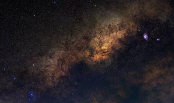 istock Starry night sky featuring the milky way galaxy 1446616641