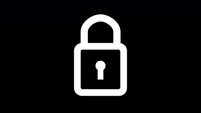 Lock icon animation.