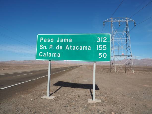 istock Signpost showing directions to Paso de Jama 1446624049
