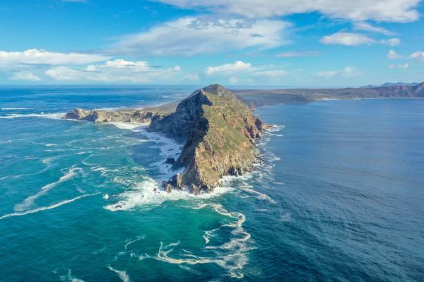 Cape of good hope by drone Landscape - Cape of good hope by drone cape peninsula stock pictures, royalty-free photos & images