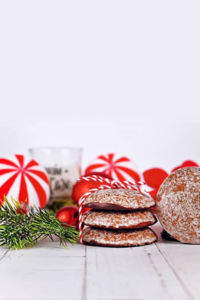 istock Stack of German gingerbread Christmas cookie called 'Lebkuchen' 1446630229