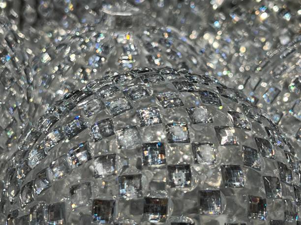 istock Christmas shiny silver glass balls backgrounds. 1446639698