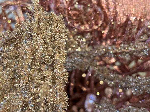 istock Christmas glittering tinsel background for celebration. 1446644292