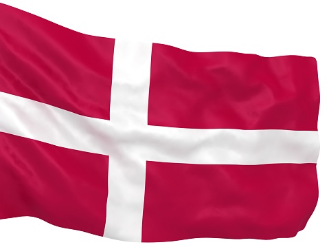 Denmark flag waving