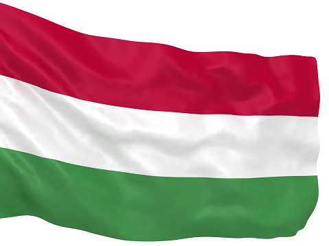 Hungary flag waving