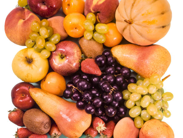 istock mixed fruit with melon, pear, strawberry, apple, kiwi, grape and more 1446655351