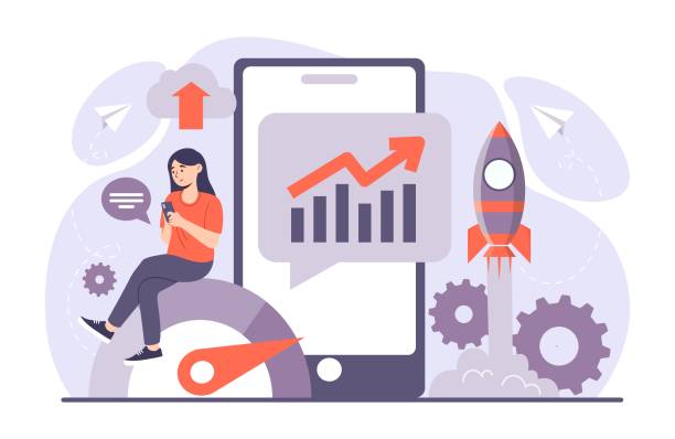 benchmarking layanan online - operasi ilustrasi stok