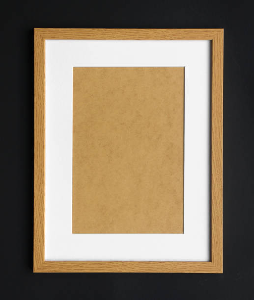 istock Wooden Picture frame with Photo Mount 1446661468