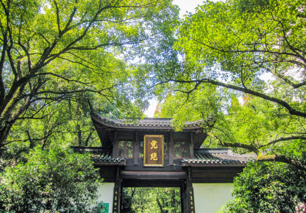 istock Traditional Chinese architecture in the woods 1446661579