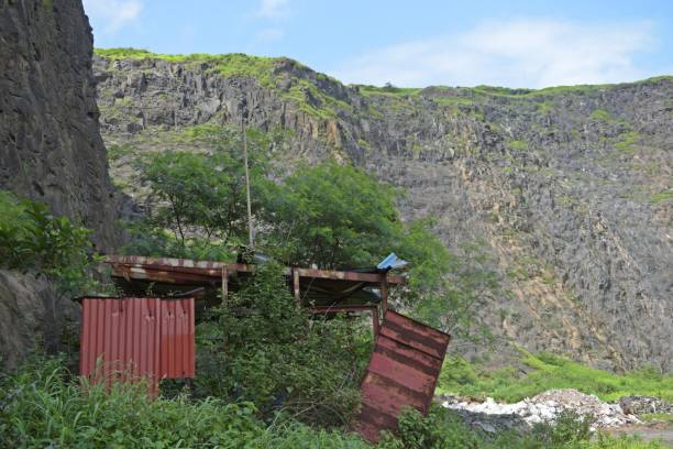 istock abandoned factory shed near mountains 1446663231