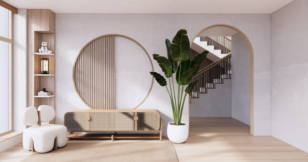 istock Sofa armchair on Living room empty japanese style 1446669864