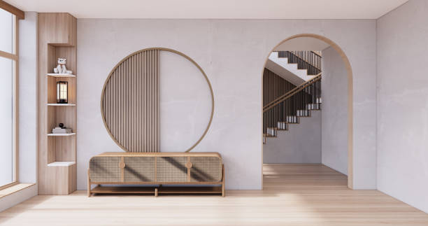 istock Muji sofa and decoration wabisabi on japandi room interior 1446669869