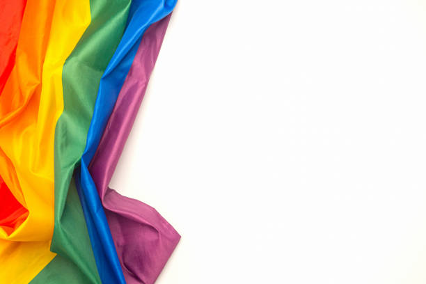 istock The Rainbow flag or LGBT flag on a white background 1446669914