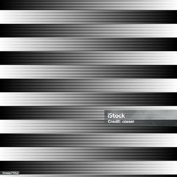 Single Fading Line Border Horizontal Fading Pattern Of Lines Stock Illustration - Download Image ...